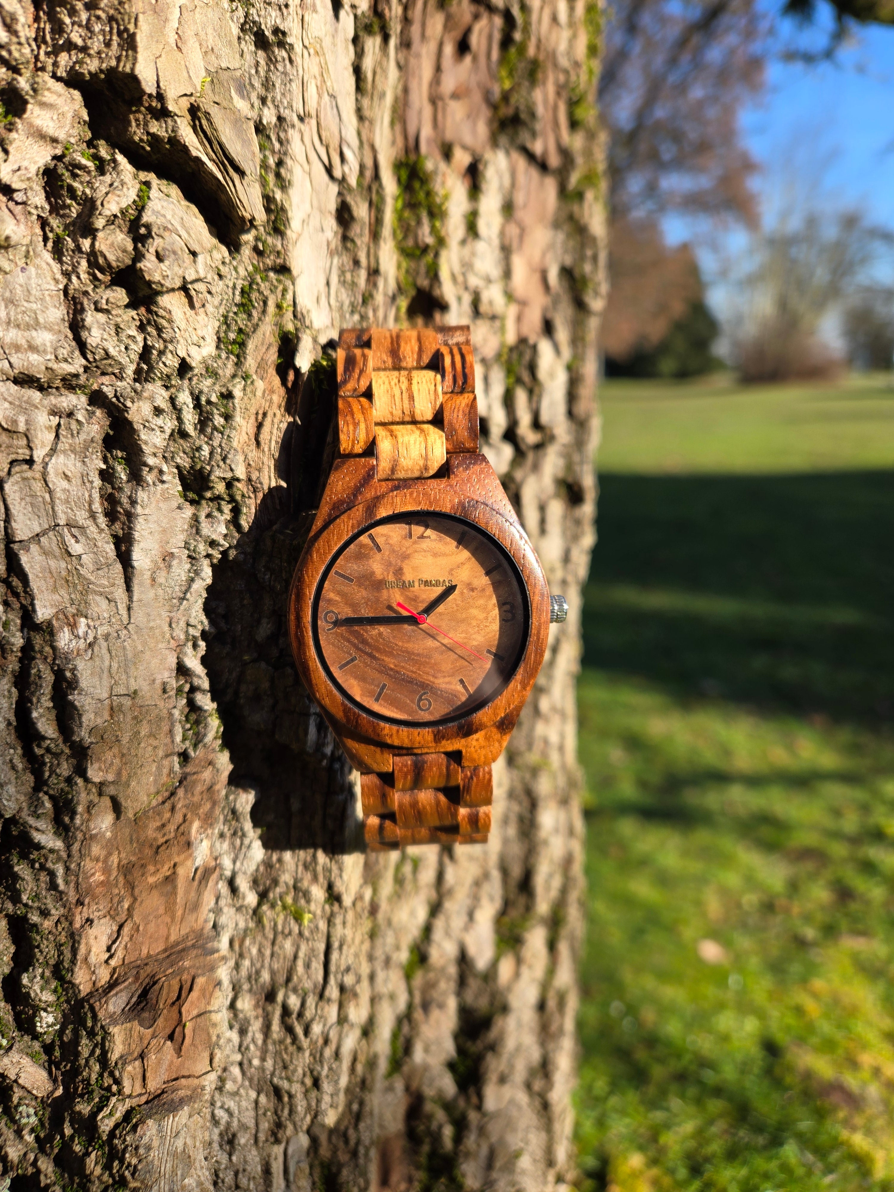 Classic Wooden Watch: The Original DREAM Pandas Timepiece
